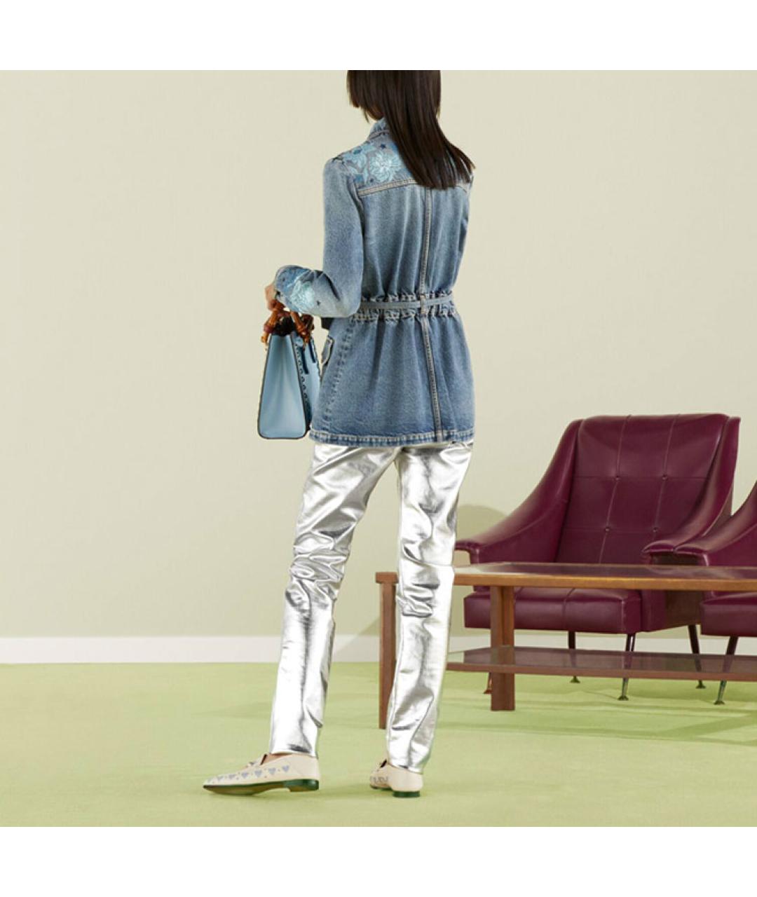 GUCCI Синяя деним куртка, фото 5