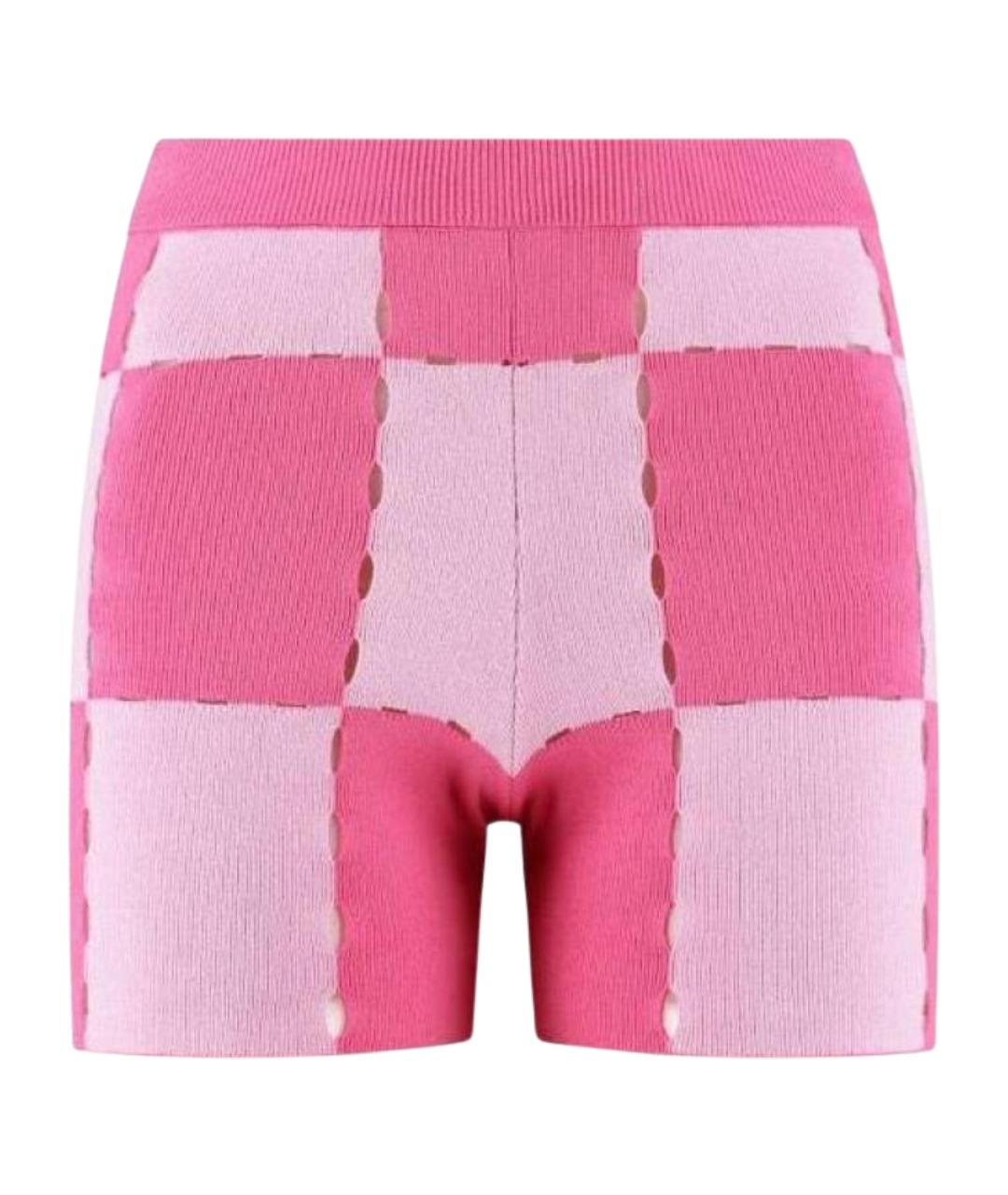 JACQUEMUS Розовые хлопковые шорты, фото 1