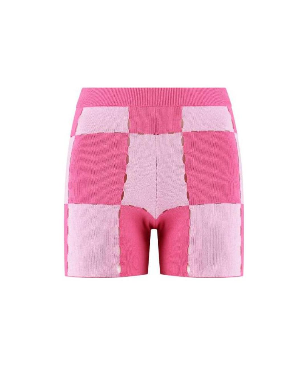 JACQUEMUS Розовые хлопковые шорты, фото 3