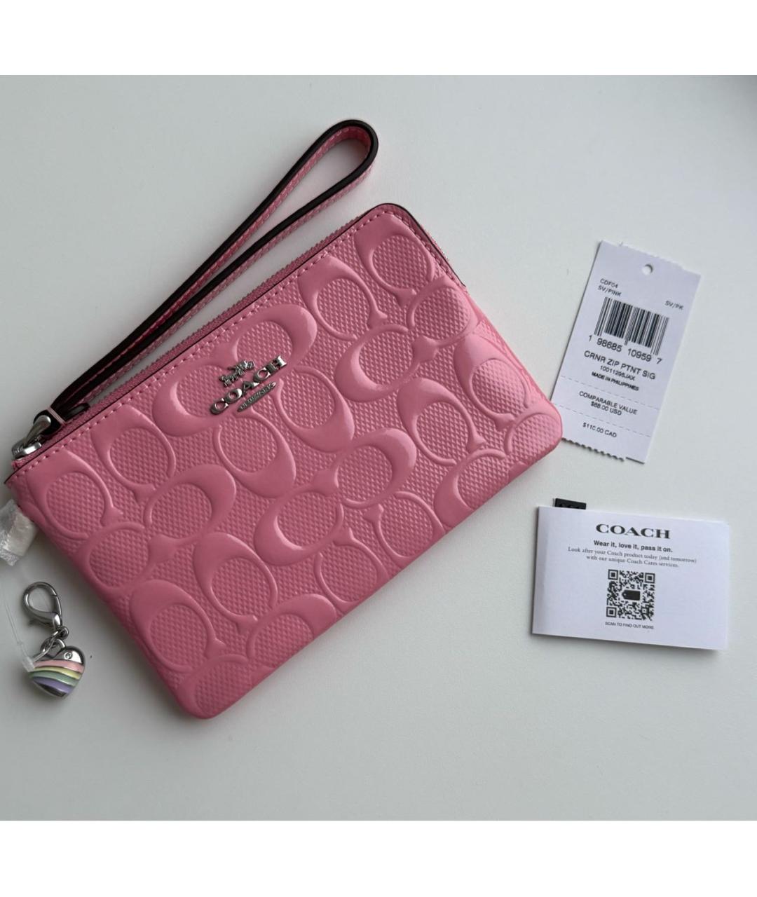 COACH Мульти кошелек из лакированной кожи, фото 2
