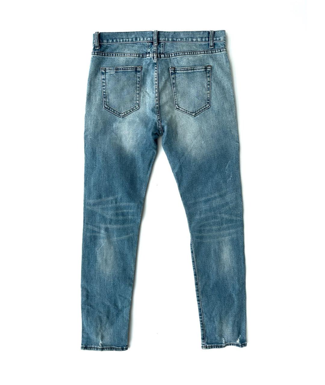 SAINT LAURENT Голубые джинсы скинни, фото 8