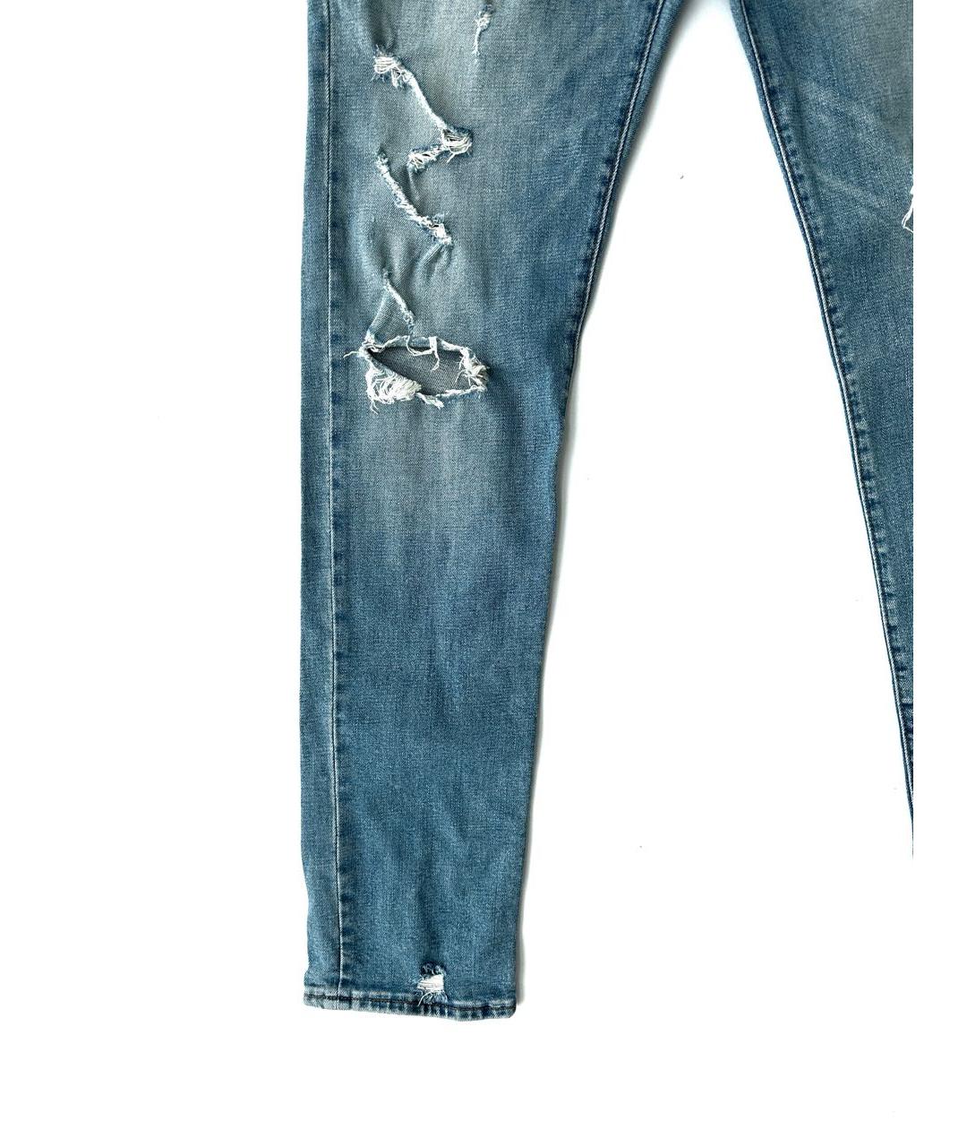SAINT LAURENT Голубые джинсы скинни, фото 2