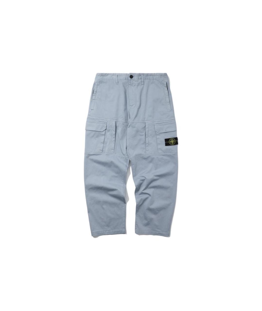 STONE ISLAND Серые брюки чинос, фото 6