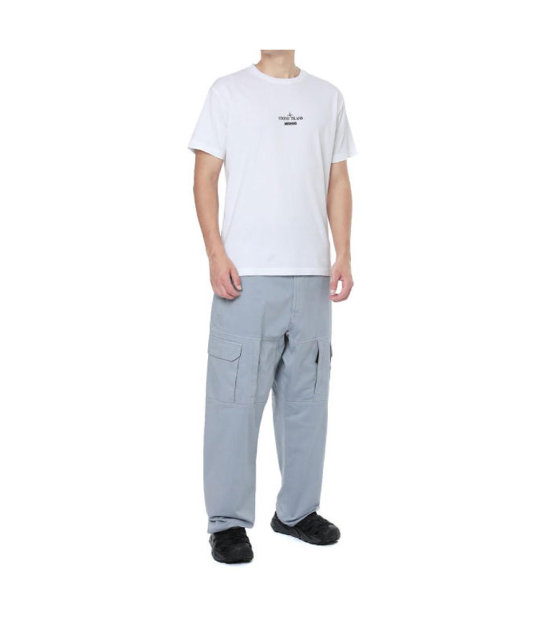 STONE ISLAND Серые брюки чинос, фото 2