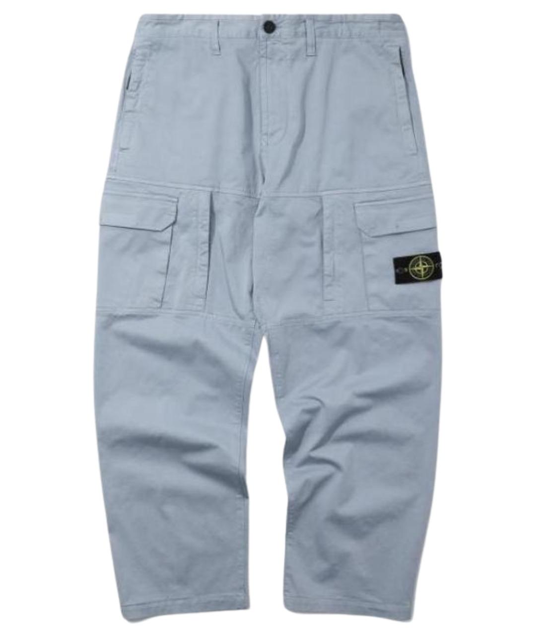STONE ISLAND Серые брюки чинос, фото 1