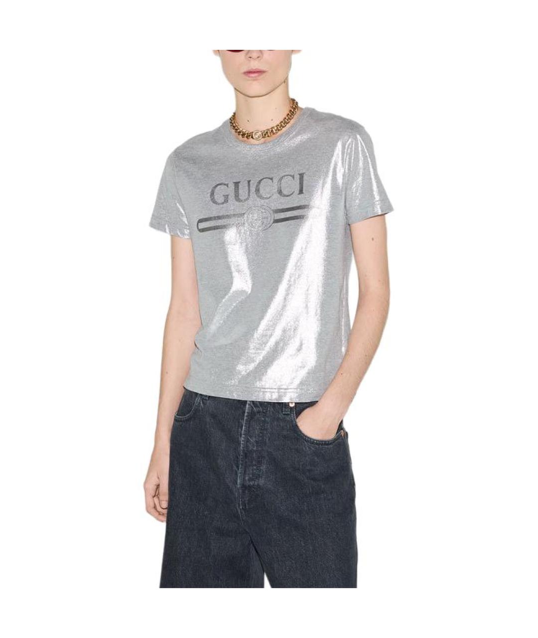 GUCCI Серая футболка, фото 2