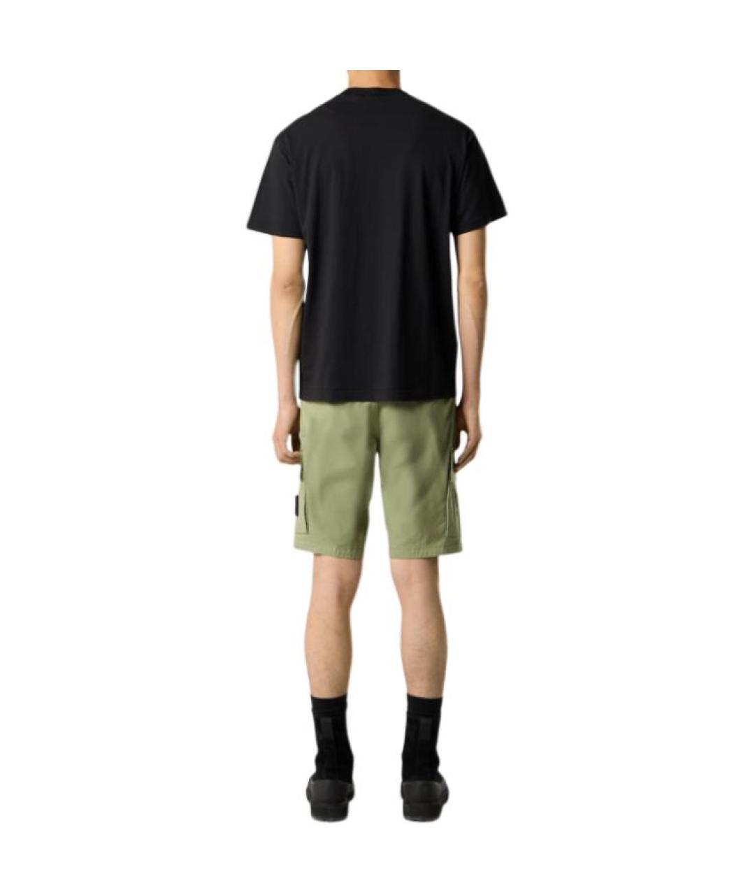STONE ISLAND Черная футболка, фото 4