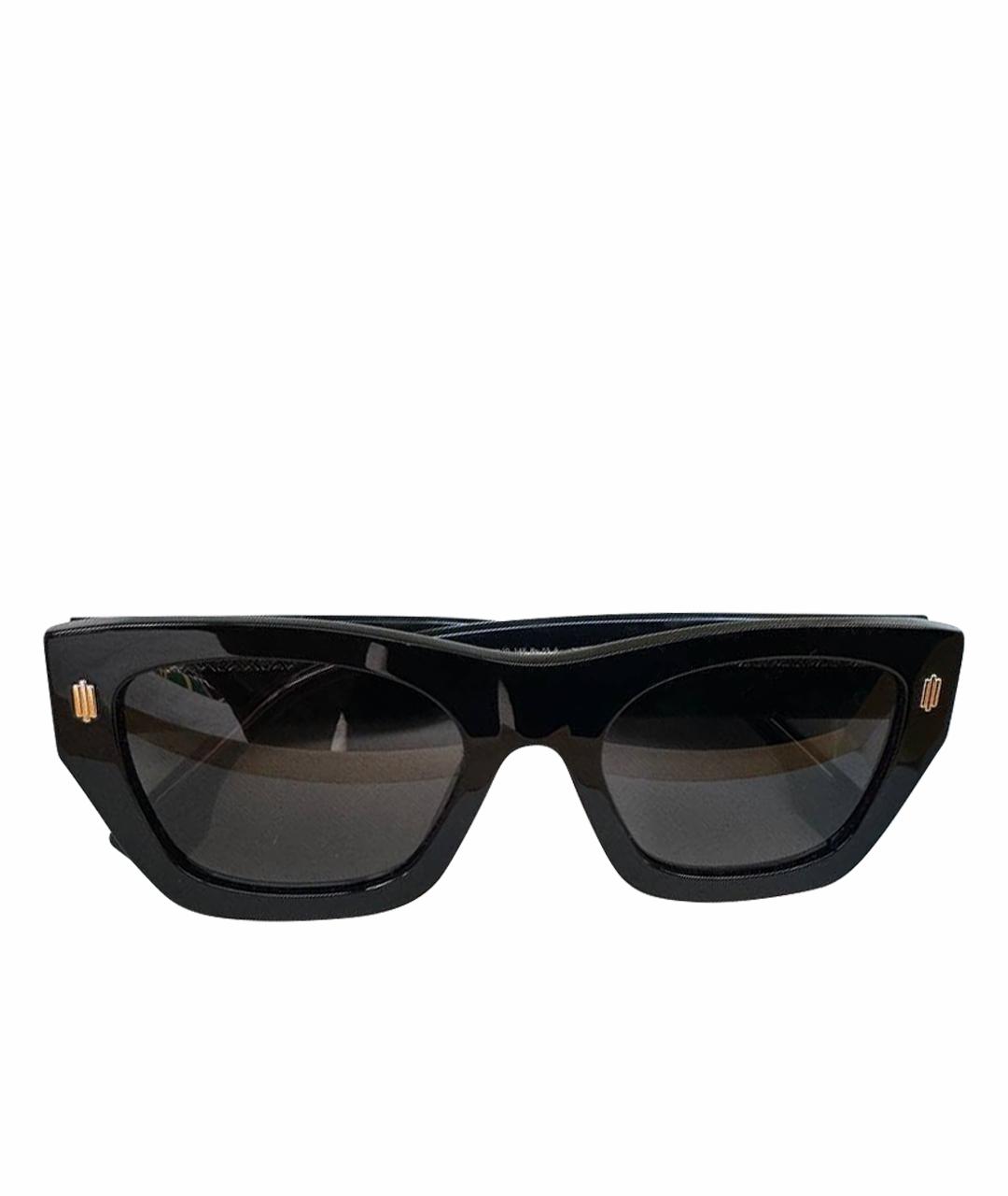 FENDI Черные пластиковые солнцезащитные очки, фото 1