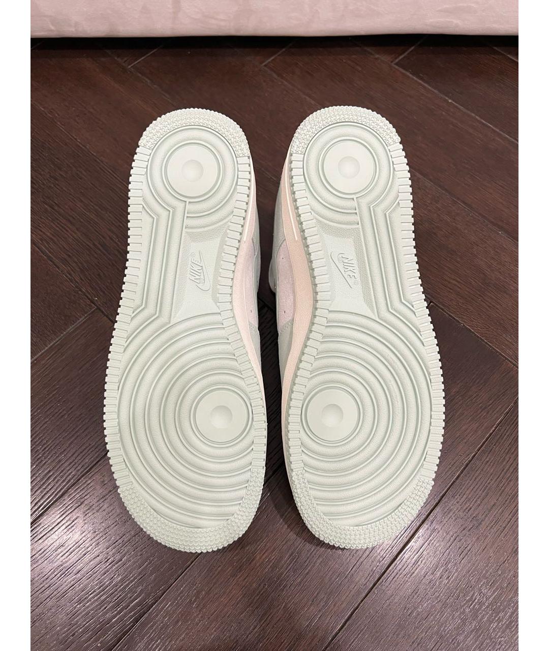 NIKE Бирюзовые замшевые низкие кроссовки / кеды, фото 5