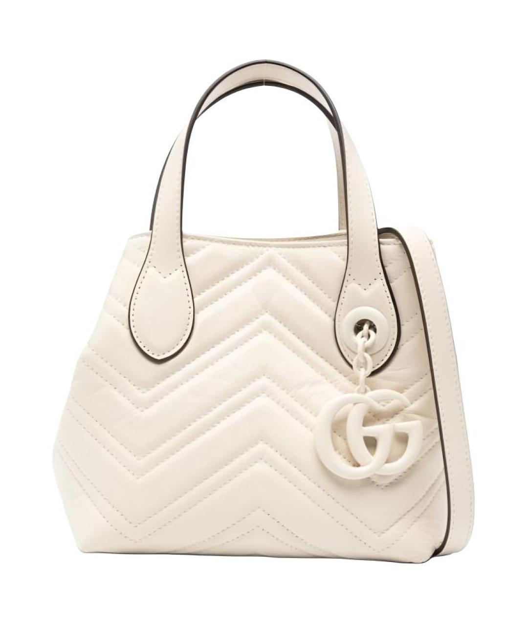 GUCCI Бежевая кожаная сумка через плечо, фото 1