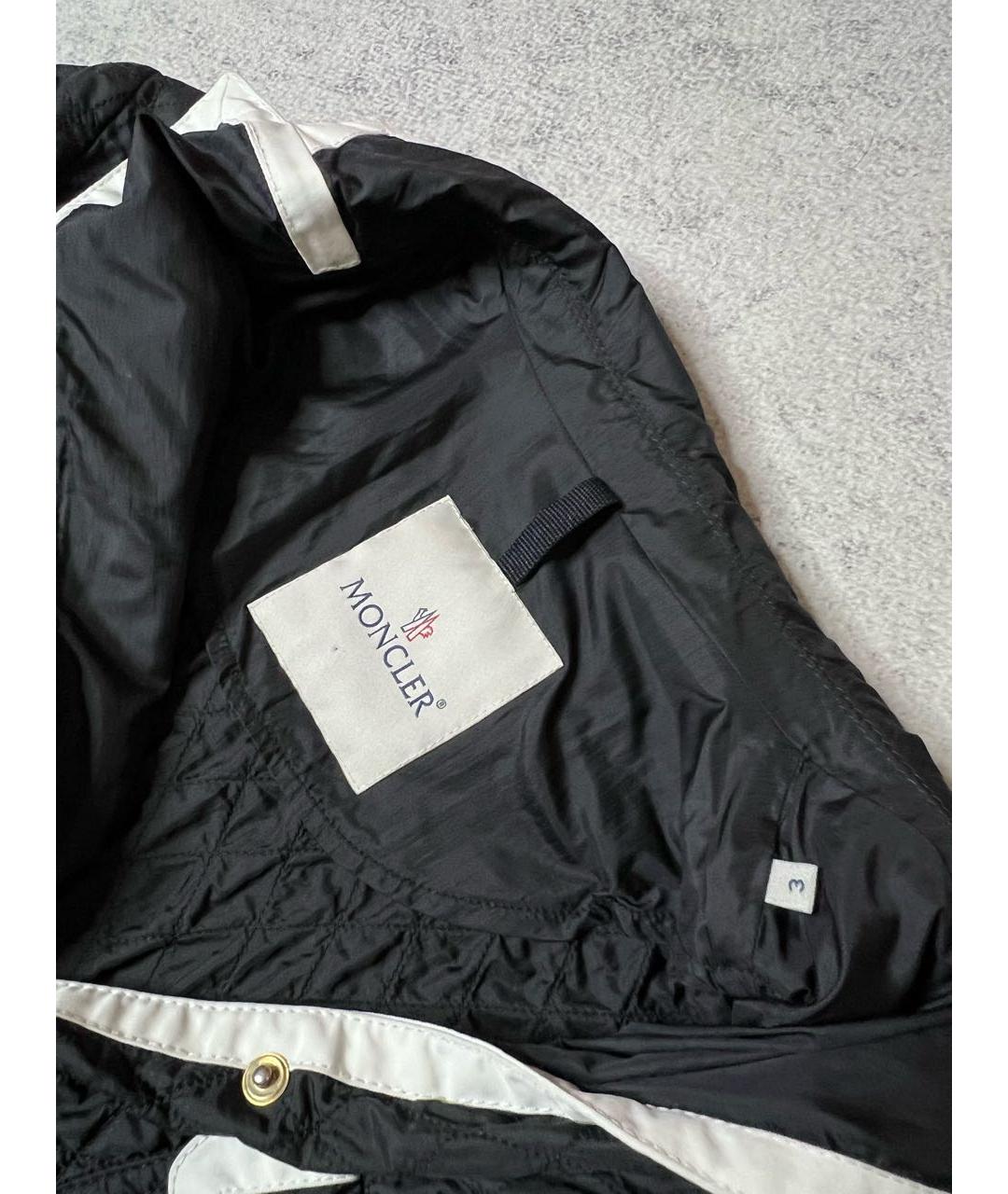 MONCLER Черная полиэстеровая куртка, фото 7