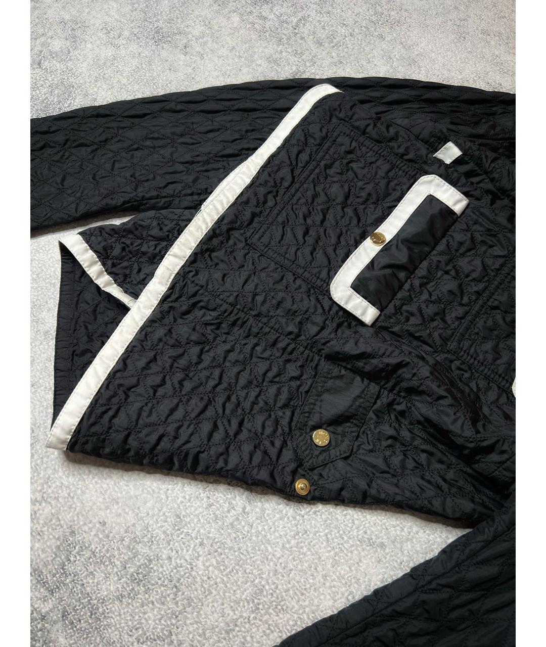 MONCLER Черная полиэстеровая куртка, фото 6