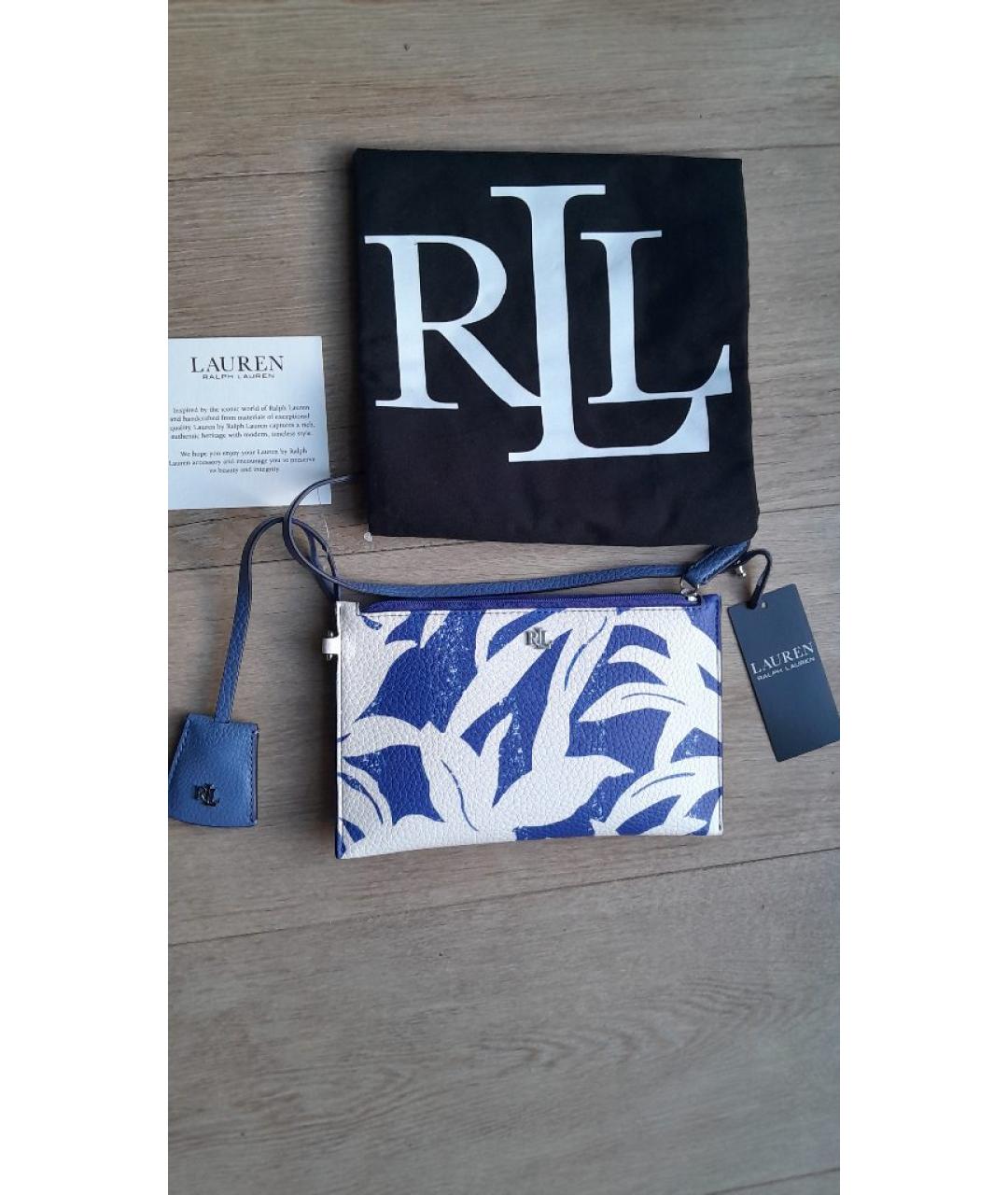 RALPH LAUREN Голубой кошелек из искусственной кожи, фото 7