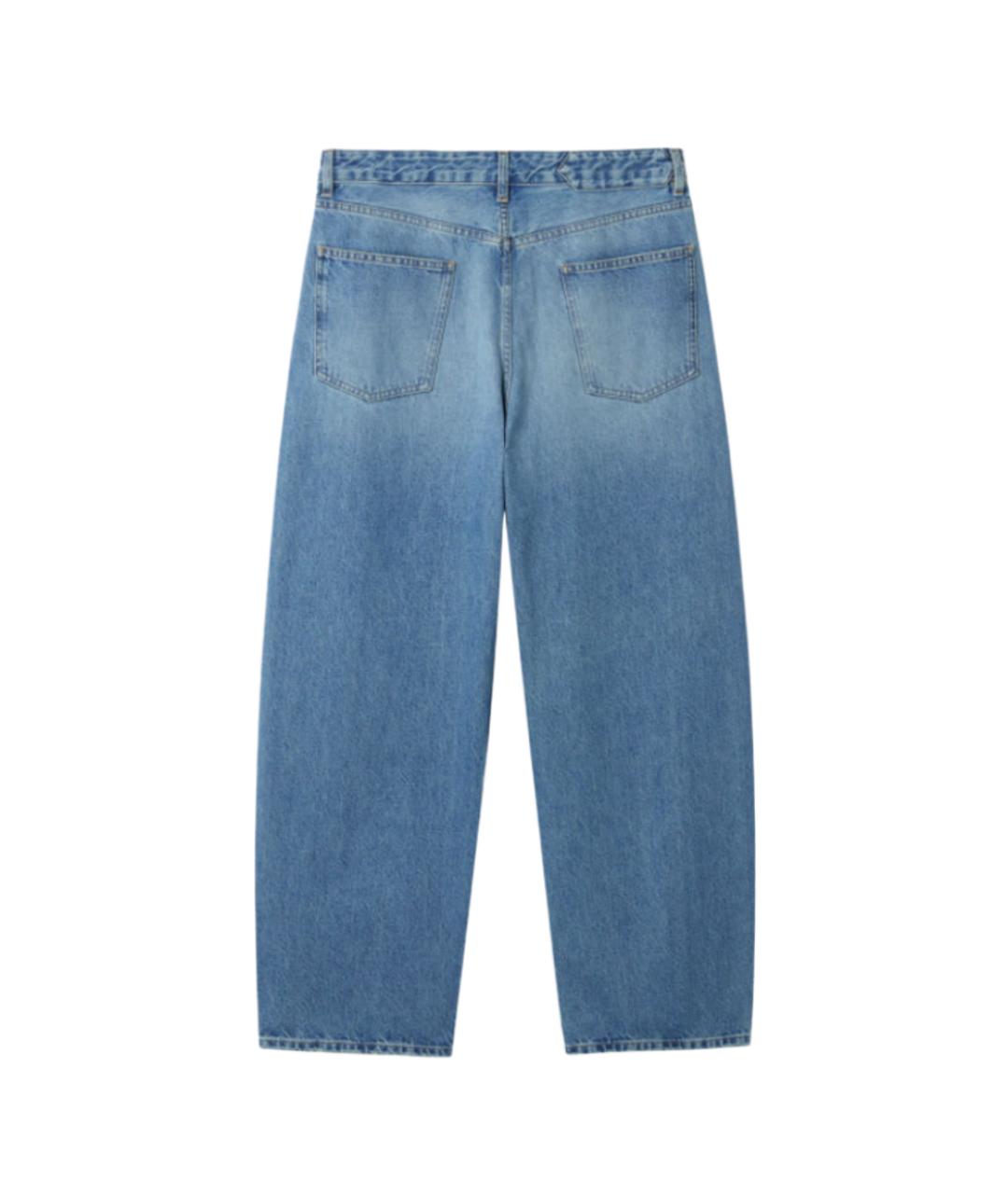 JACQUEMUS Синие хлопковые прямые джинсы, фото 2