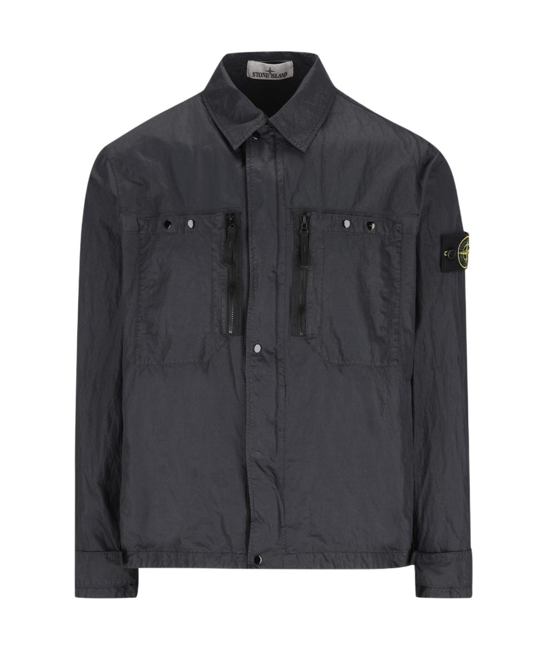 STONE ISLAND Темно-синяя куртка, фото 1
