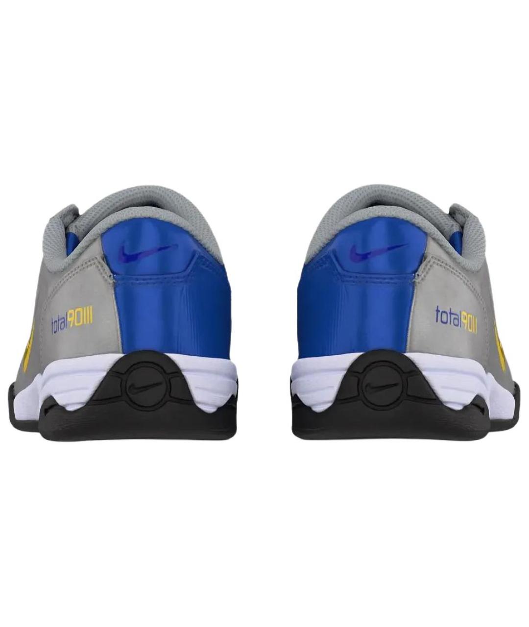 NIKE Серые синтетические кроссовки, фото 4