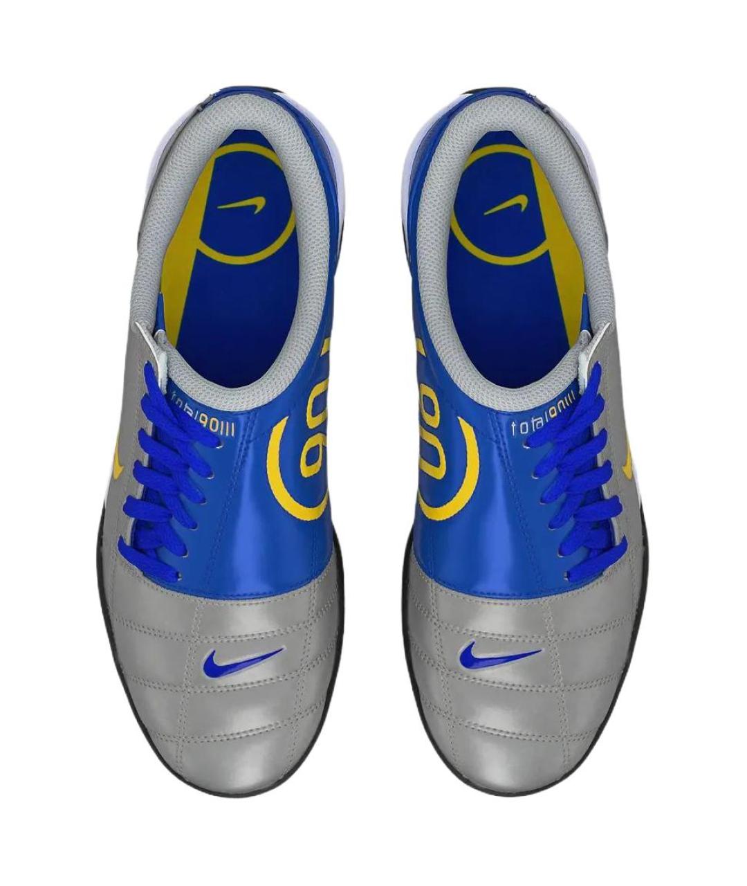 NIKE Серые синтетические кроссовки, фото 3