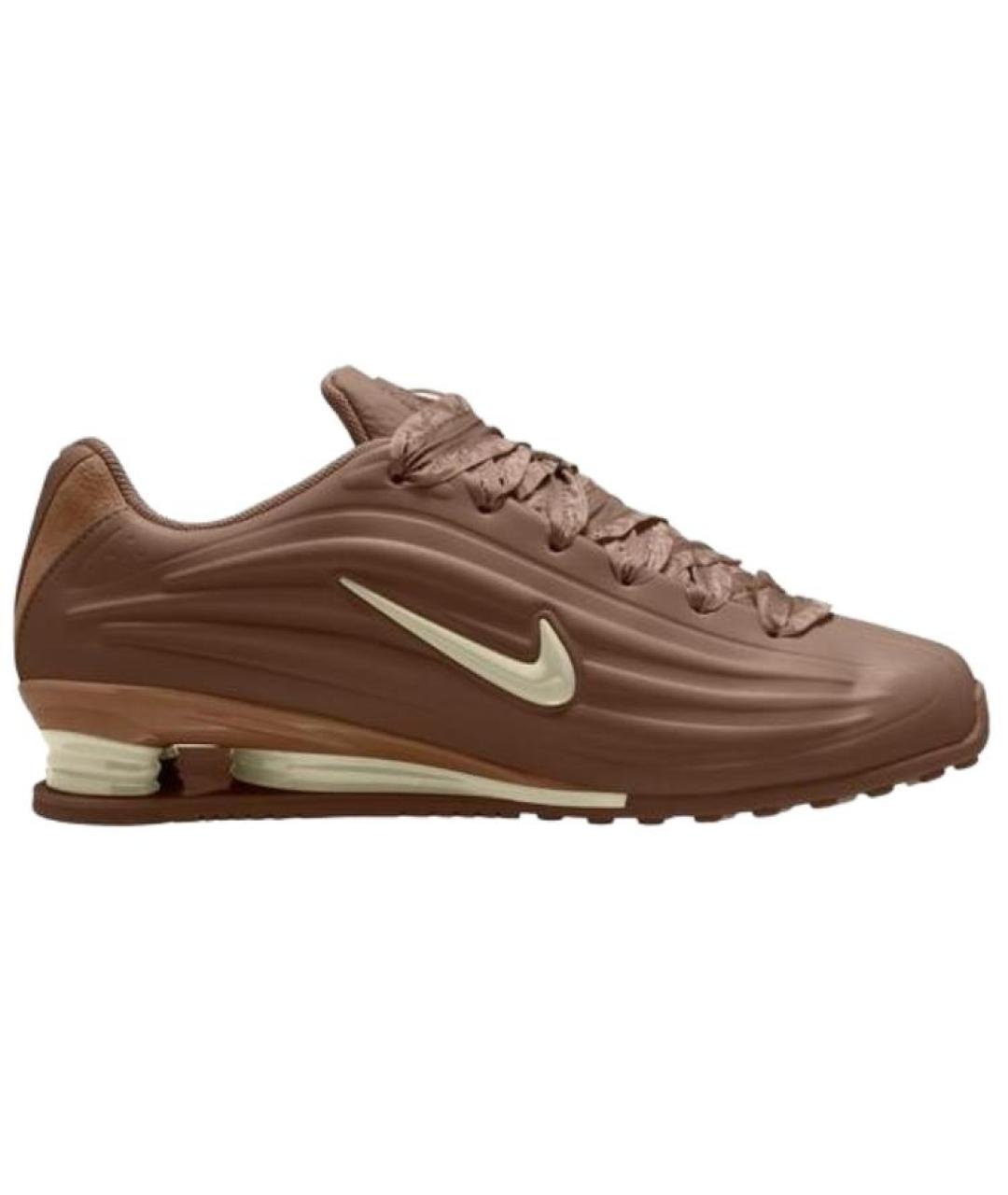 NIKE Коричневые кожаные кроссовки, фото 1