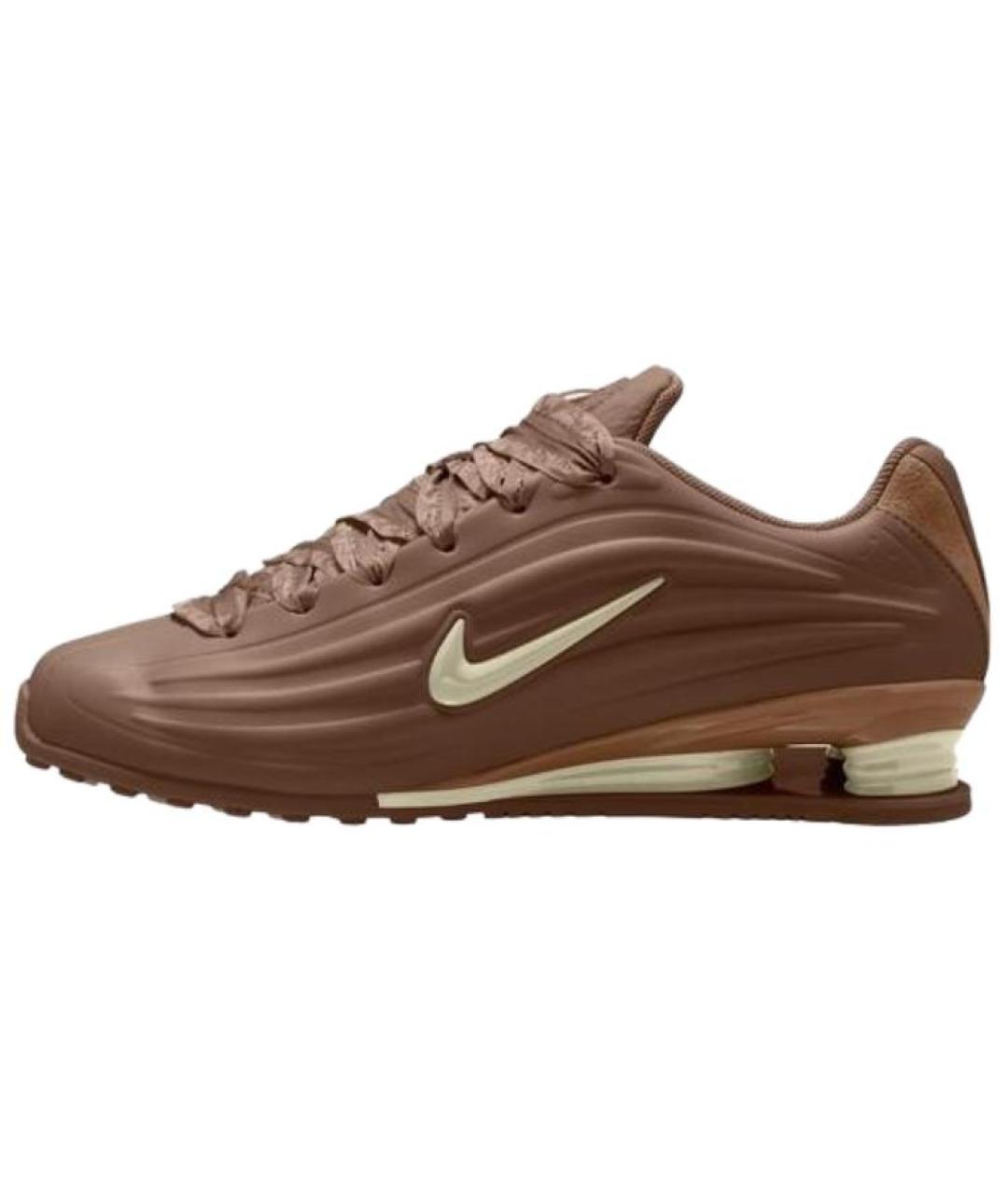 NIKE Коричневые кожаные кроссовки, фото 2