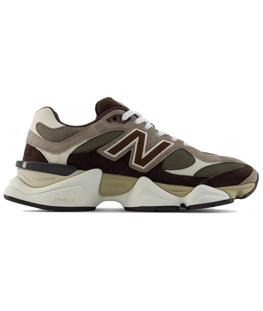 NEW BALANCE Коричневые замшевые кроссовки, фото 5