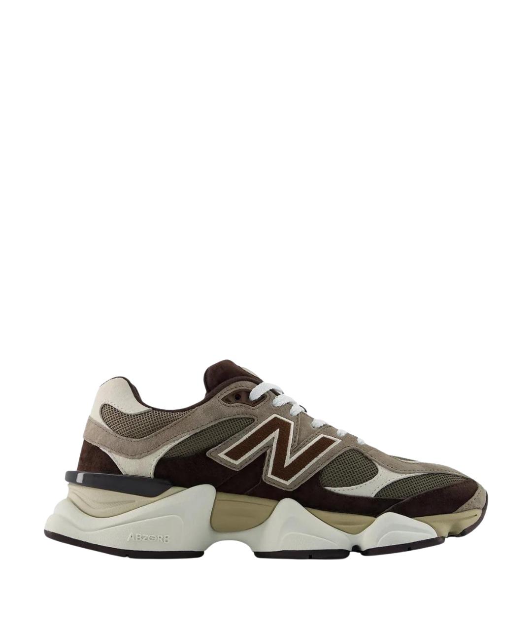 NEW BALANCE Коричневые замшевые кроссовки, фото 1