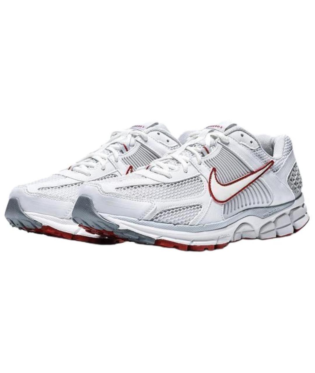 NIKE Белые текстильные низкие кроссовки / кеды, фото 3