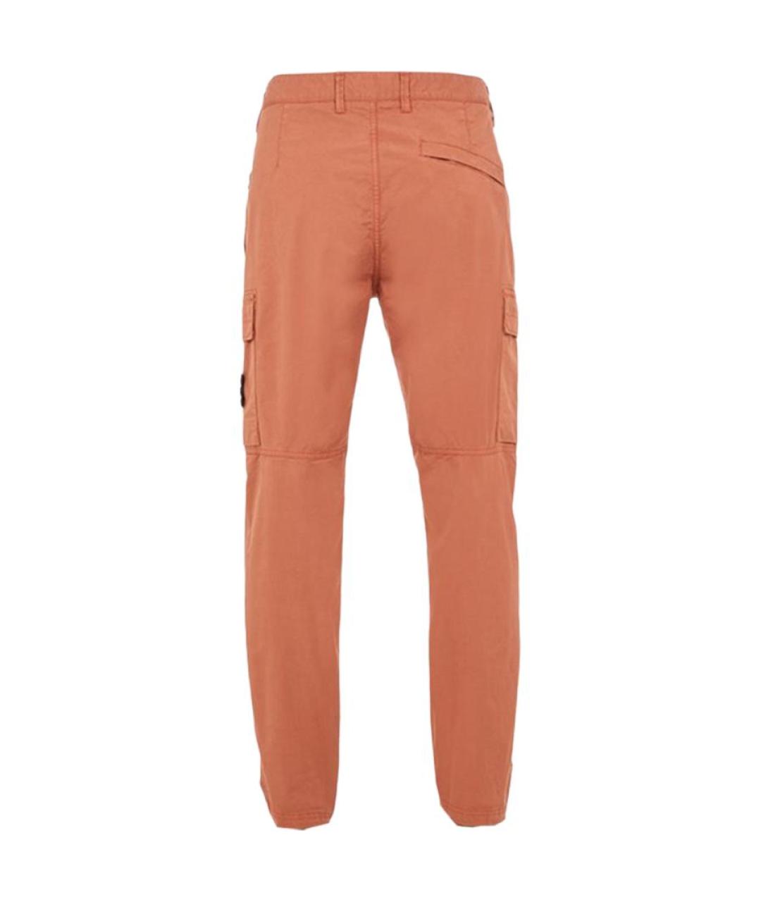 STONE ISLAND Оранжевые брюки чинос, фото 2