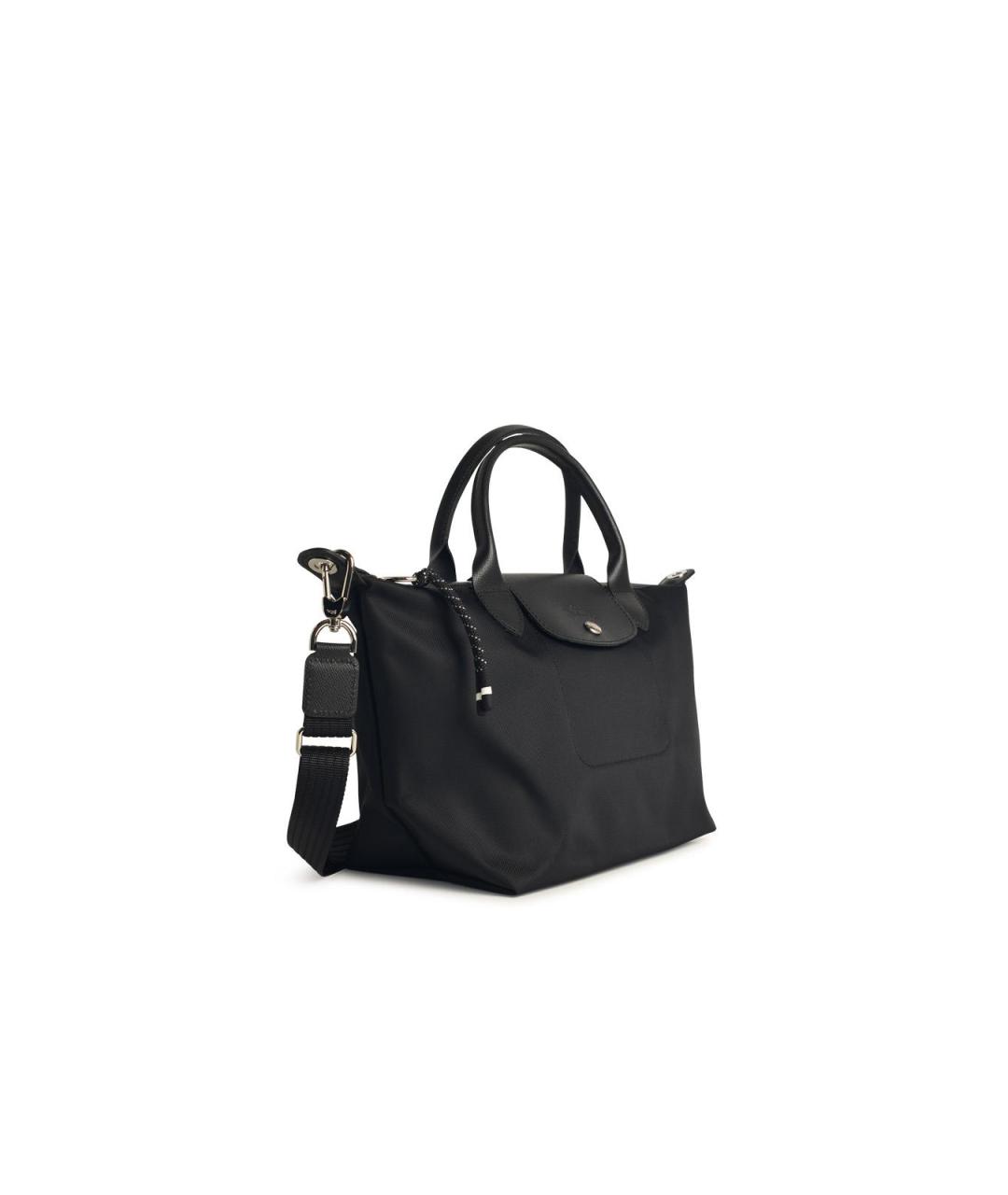 LONGCHAMP Черная синтетическая сумка тоут, фото 2