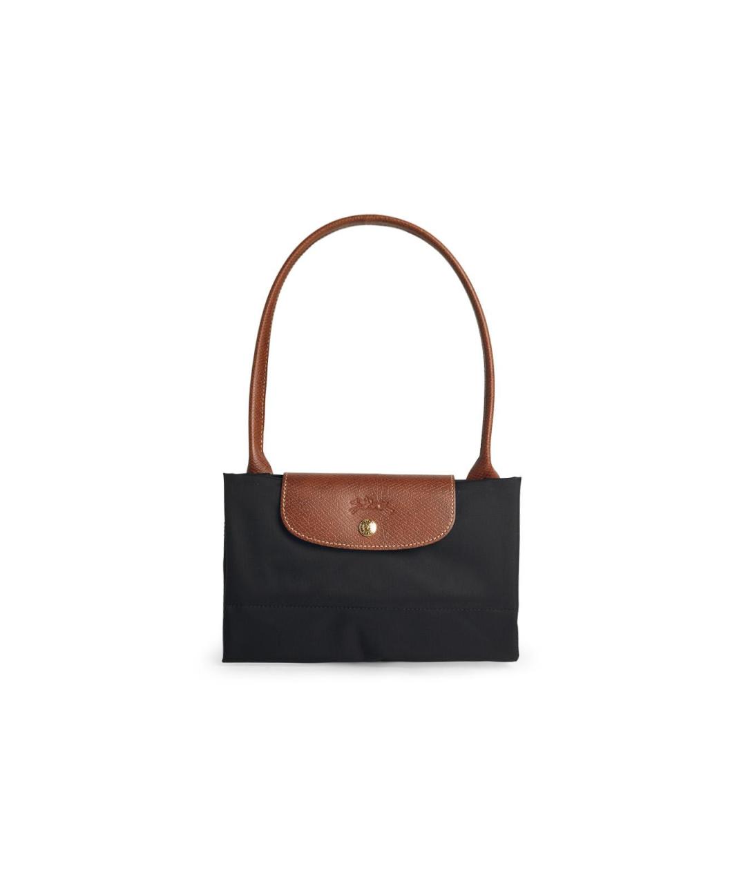 LONGCHAMP Черная синтетическая сумка тоут, фото 1