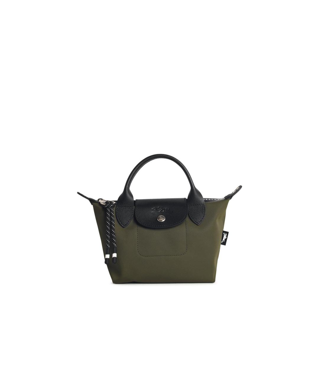 LONGCHAMP Зеленая синтетическая сумка тоут, фото 1