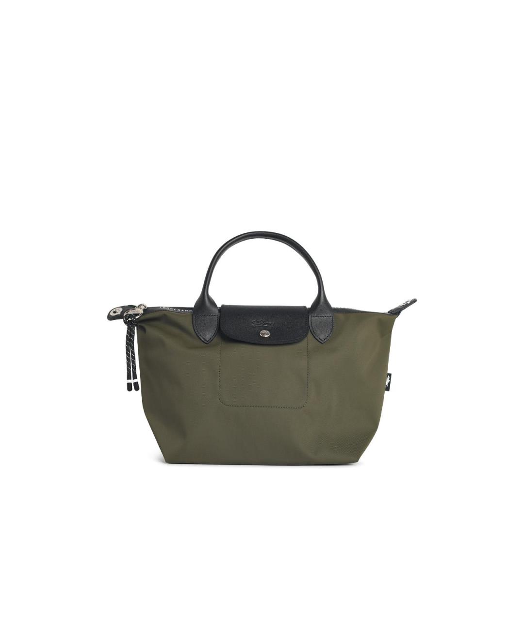 LONGCHAMP Зеленая синтетическая сумка тоут, фото 1