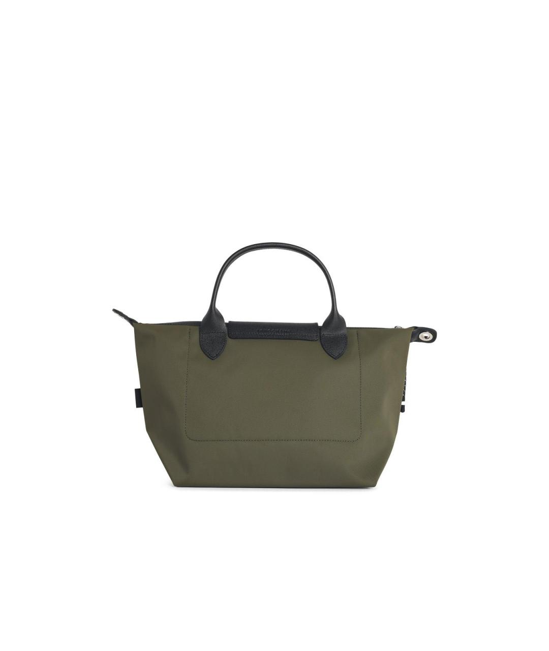 LONGCHAMP Зеленая синтетическая сумка тоут, фото 3