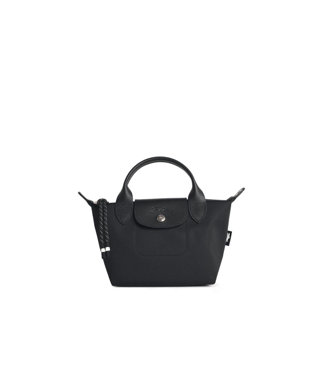 LONGCHAMP Черная синтетическая сумка тоут, фото 1