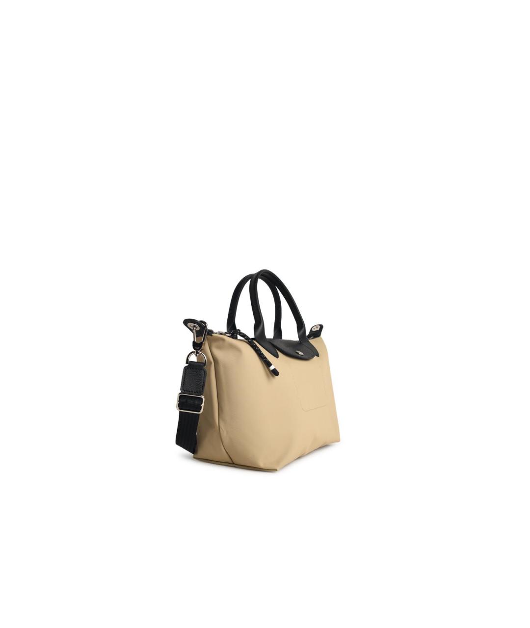 LONGCHAMP Бежевая синтетическая сумка тоут, фото 2