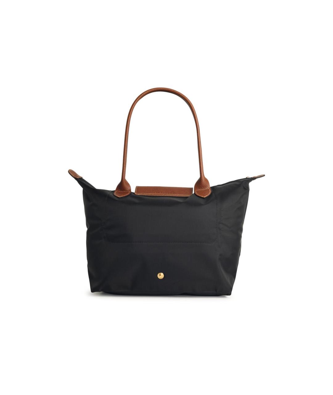 LONGCHAMP Черная синтетическая сумка тоут, фото 3