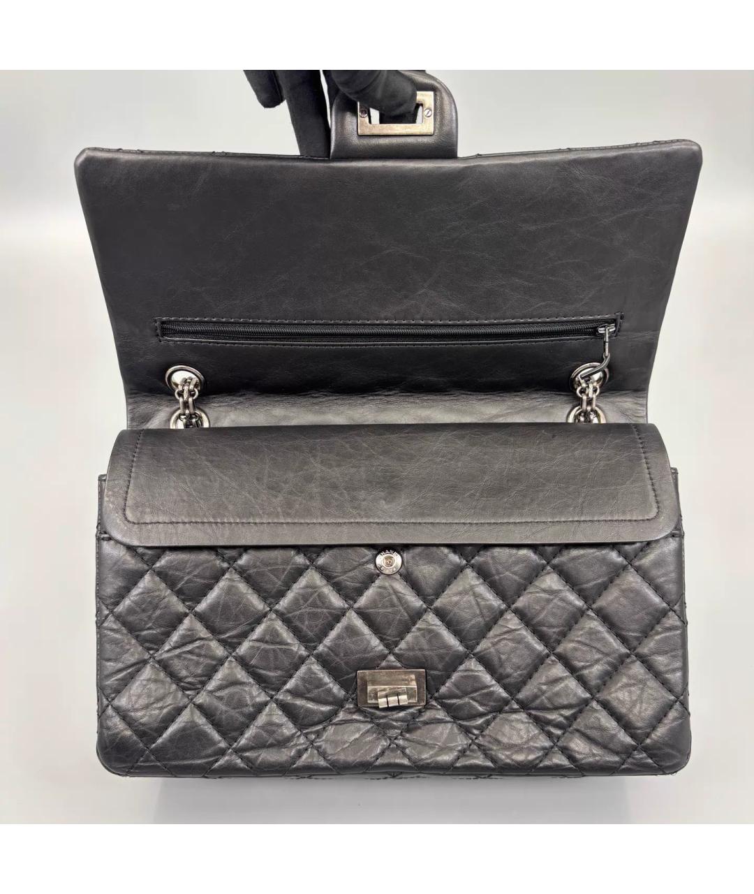 CHANEL Черная кожаная сумка через плечо, фото 8