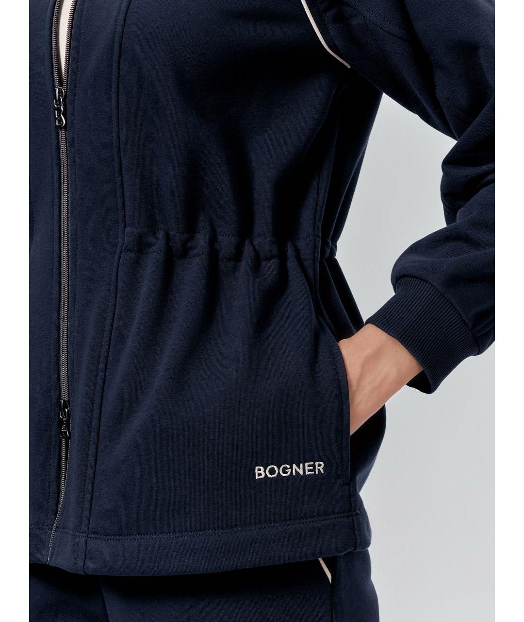 BOGNER Темно-синяя хлопковая спортивная куртка, фото 7