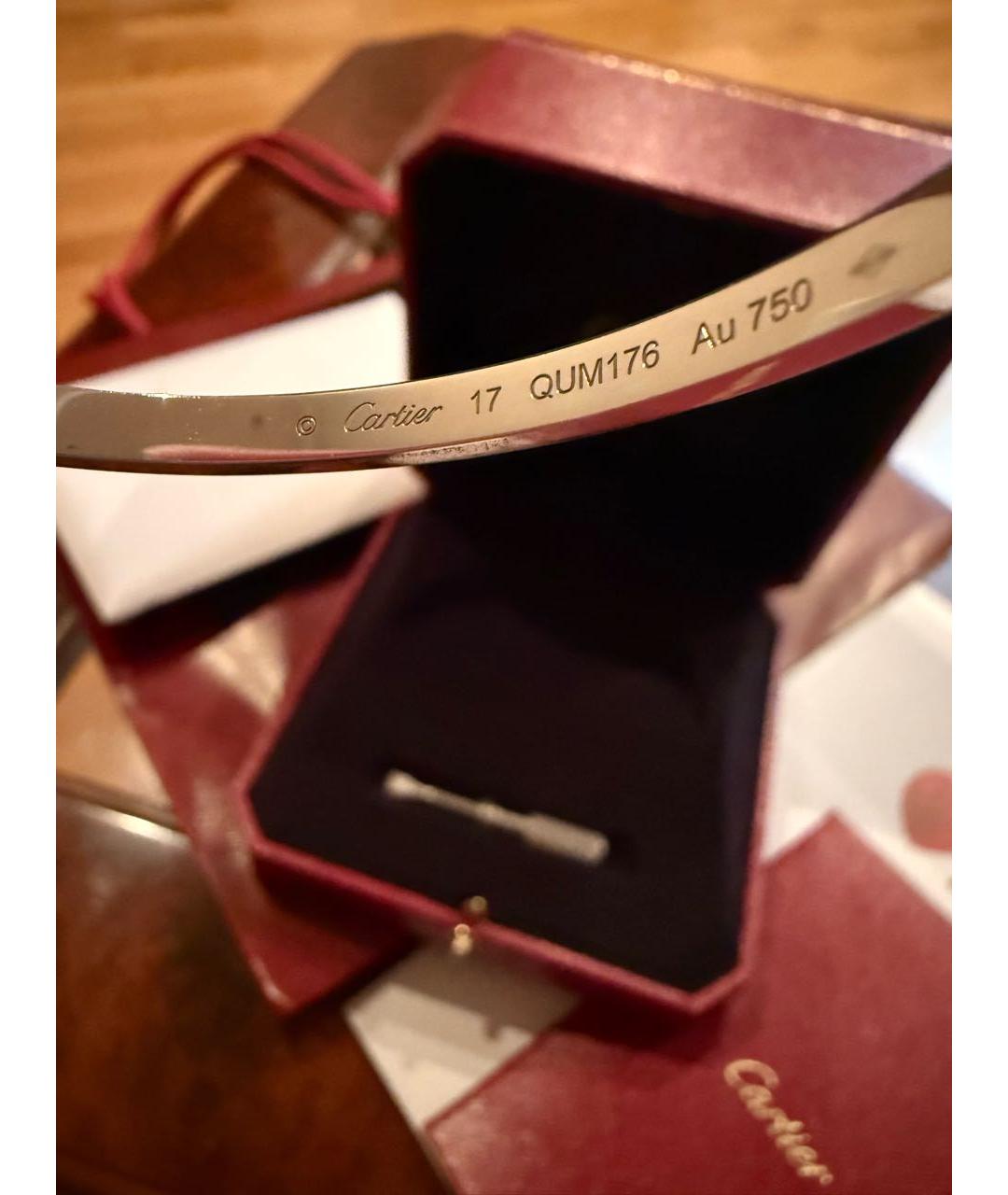CARTIER Белый браслет из белого золота, фото 6