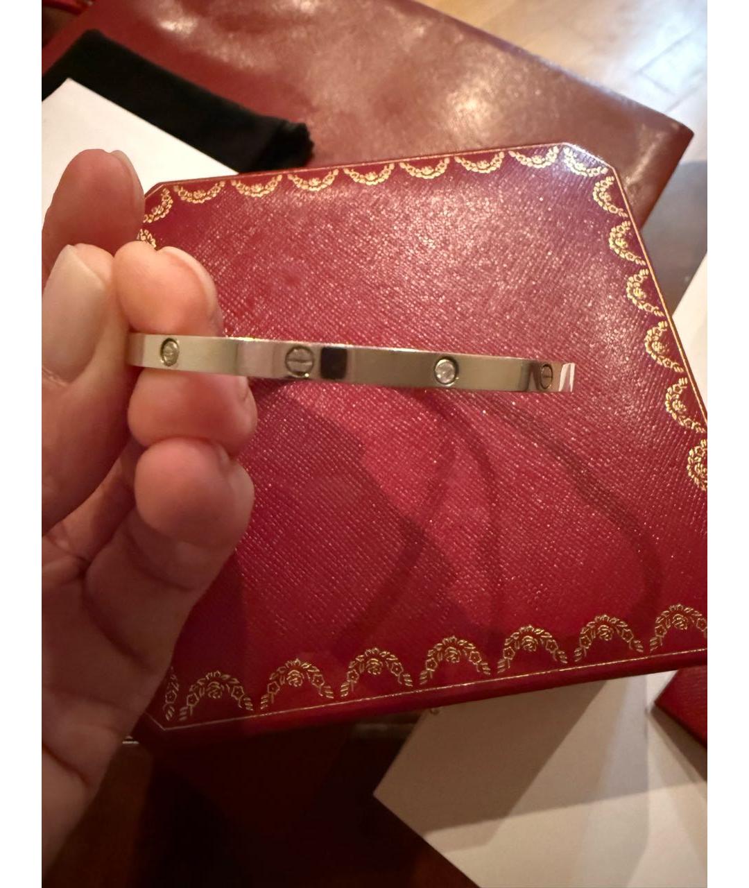 CARTIER Белый браслет из белого золота, фото 3
