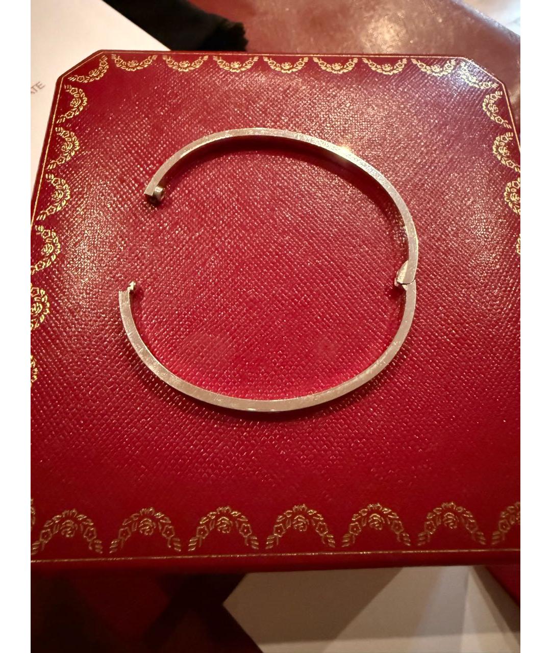 CARTIER Белый браслет из белого золота, фото 7