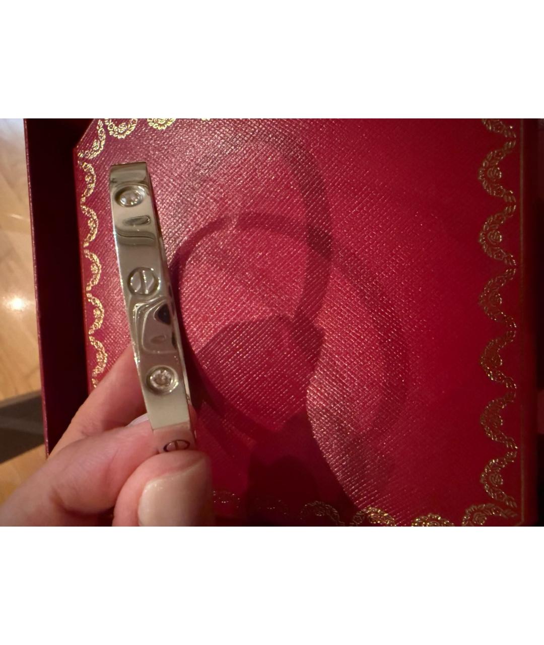 CARTIER Белый браслет из белого золота, фото 5