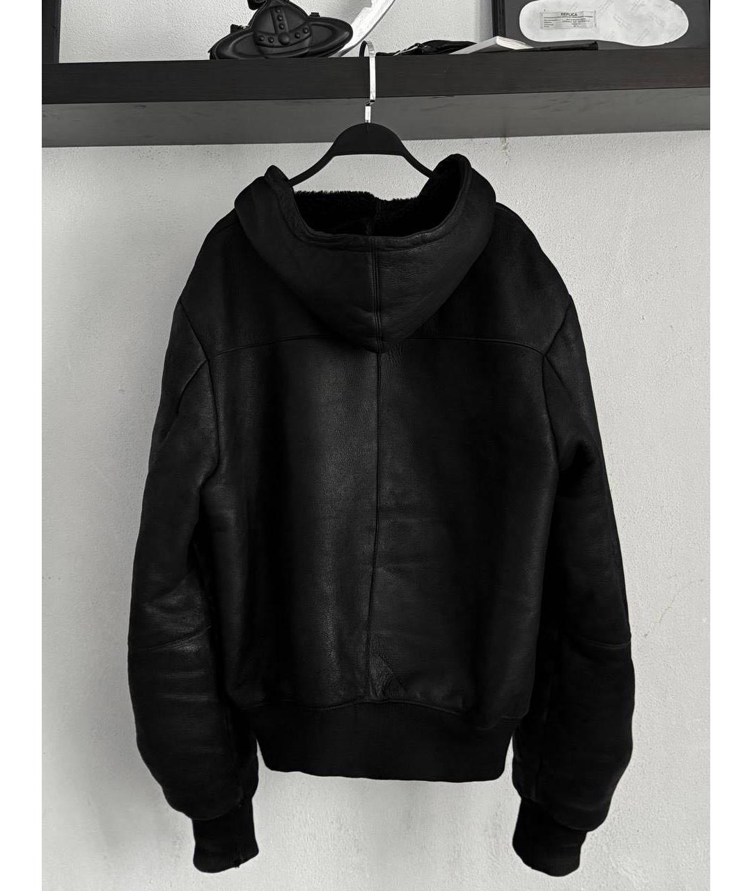 YOHJI YAMAMOTO Черная кожаная куртка, фото 3