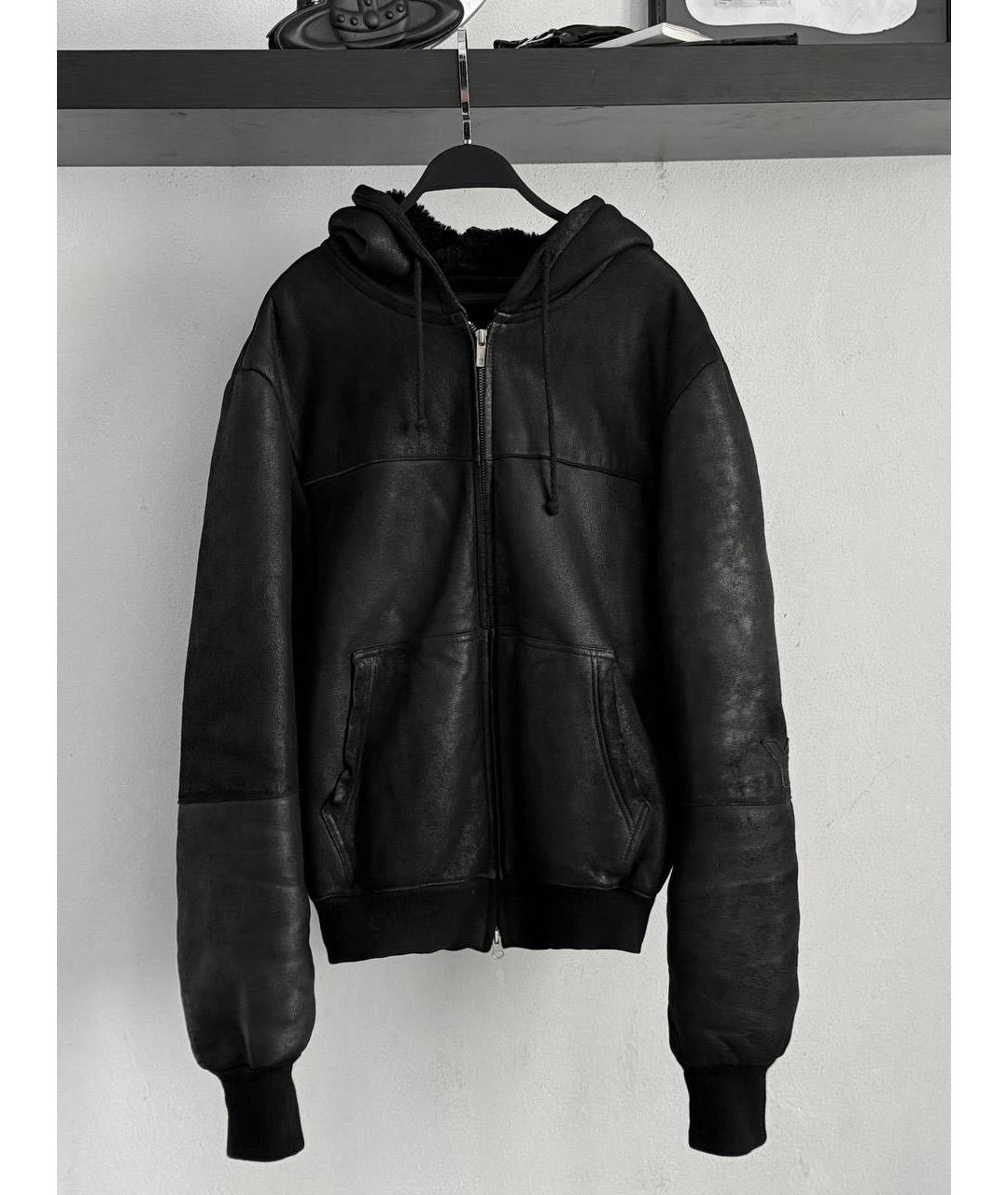 YOHJI YAMAMOTO Черная кожаная куртка, фото 2