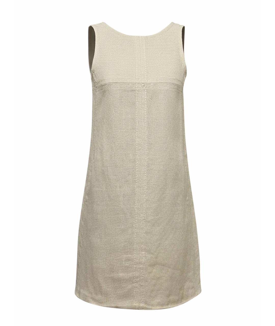 'S MAX MARA Белое льняное повседневное платье, фото 1