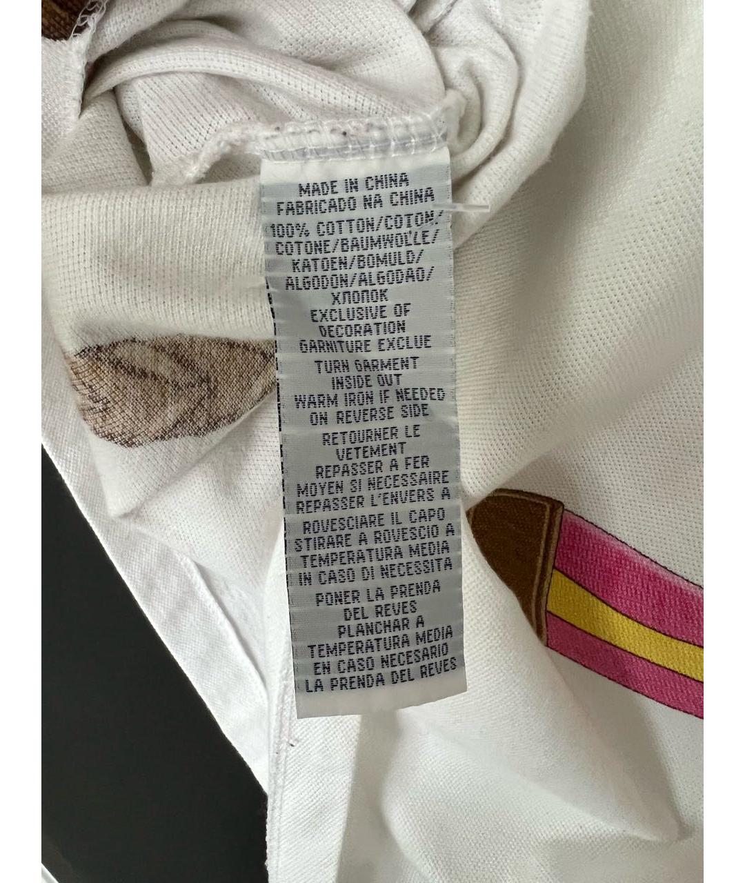 RALPH LAUREN Белая хлопковая футболка, фото 5