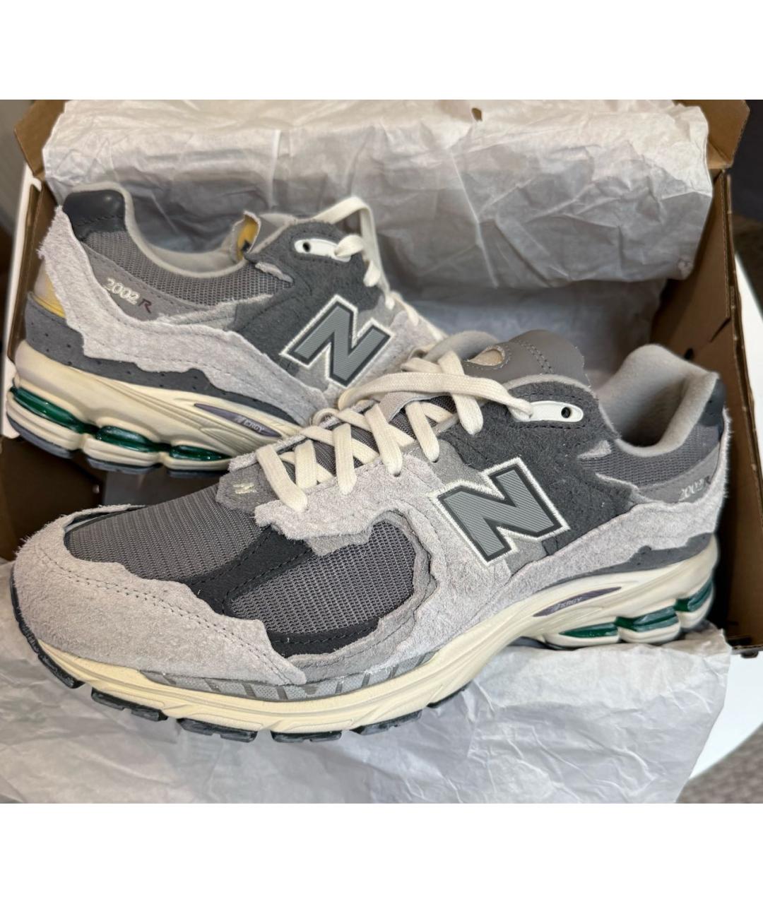 NEW BALANCE Серые замшевые низкие кроссовки / кеды, фото 4