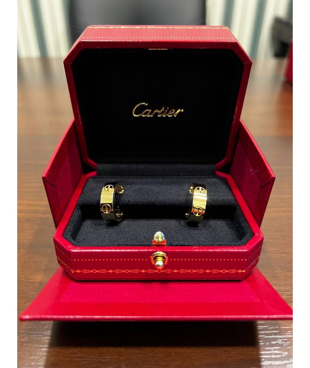 CARTIER Золотые серьги из желтого золота, фото 2