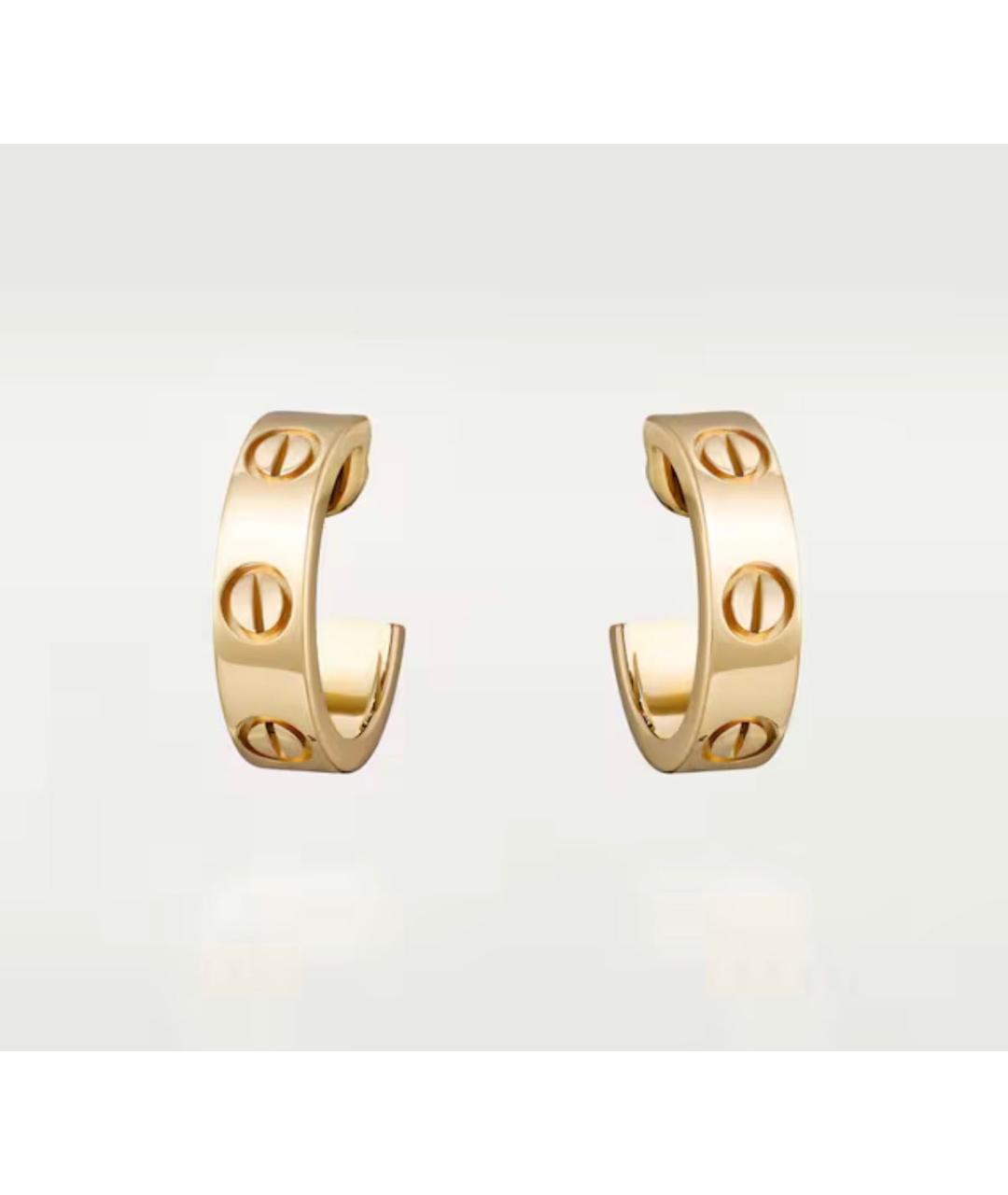 CARTIER Золотые серьги из желтого золота, фото 7