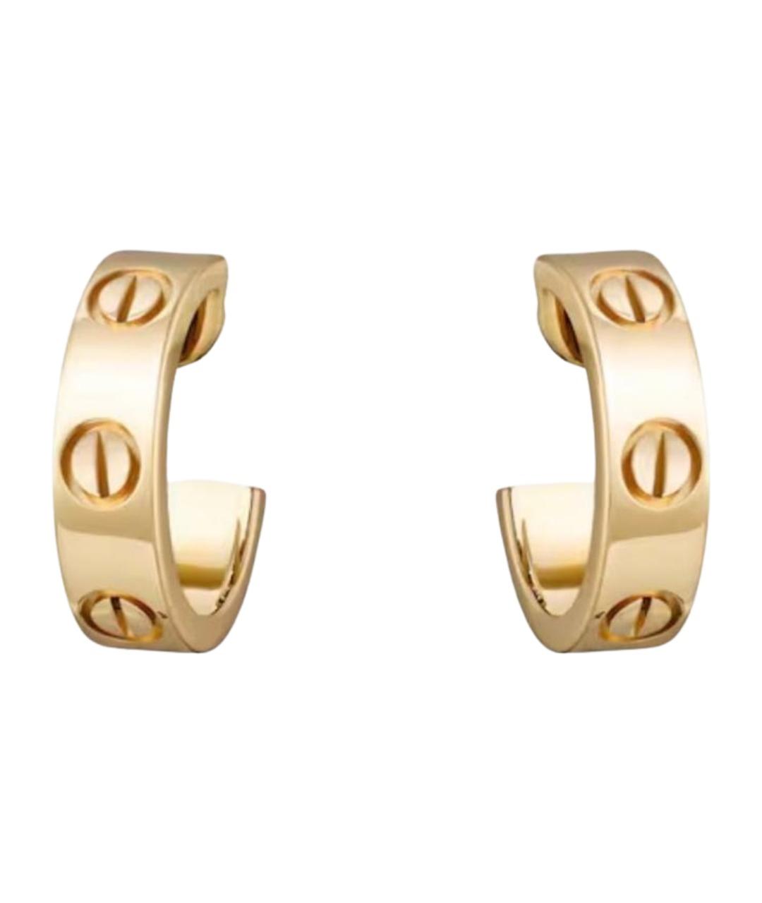CARTIER Золотые серьги из желтого золота, фото 1