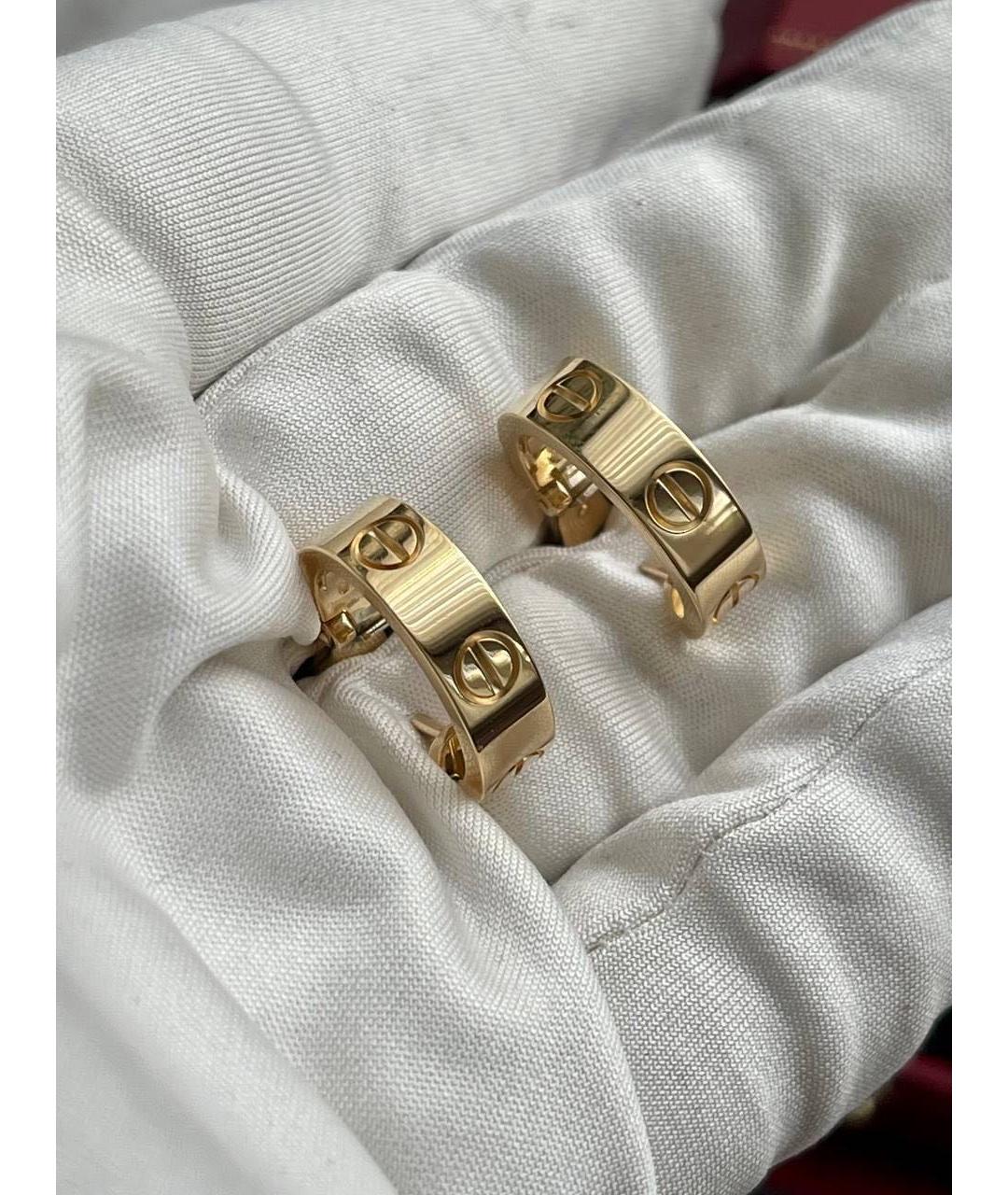 CARTIER Золотые серьги из желтого золота, фото 4